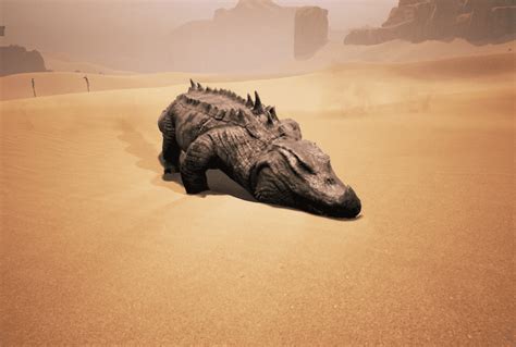 conan exiles crocodile taming food.